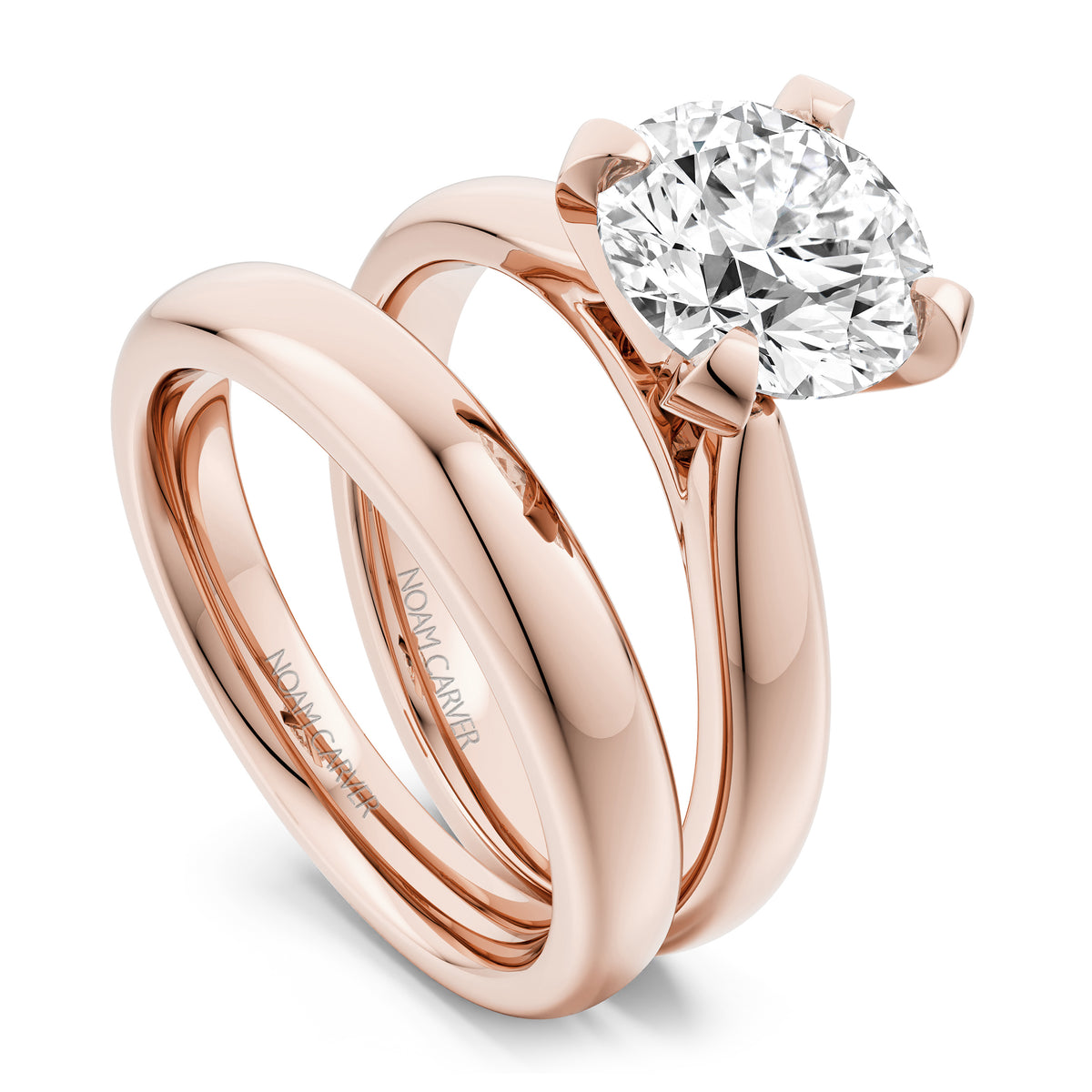 Noam Carver Engagement Ring B478-01 in 14K Rose Gold