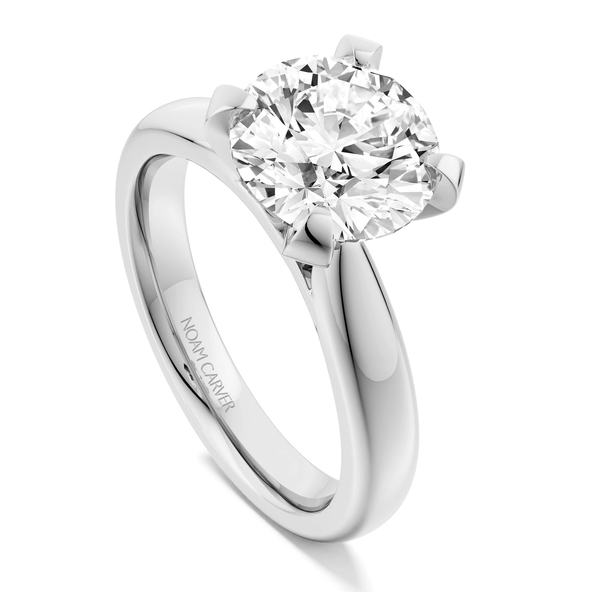 Noam Carver Engagement Ring B478-01 in 14K White Gold