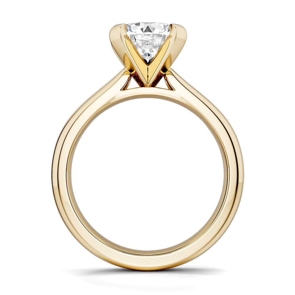 Noam Carver Engagement Ring B478-01 in 14K Yellow Gold