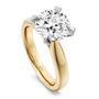 Noam Carver Engagement Ring B478-01 in 14K Yellow Shank with White Head