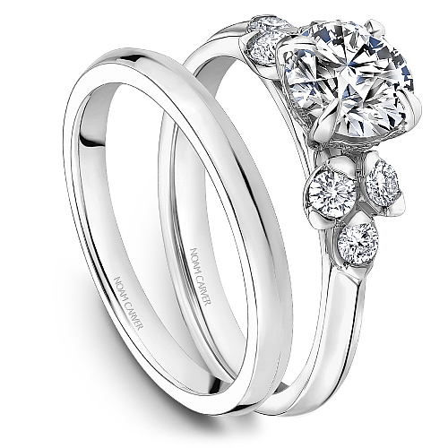 Noam Carver Engagement Ring B512-01 in 14K White Gold
