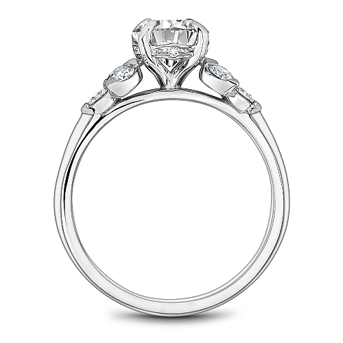 Noam Carver Engagement Ring B512-01 in 14K White Gold