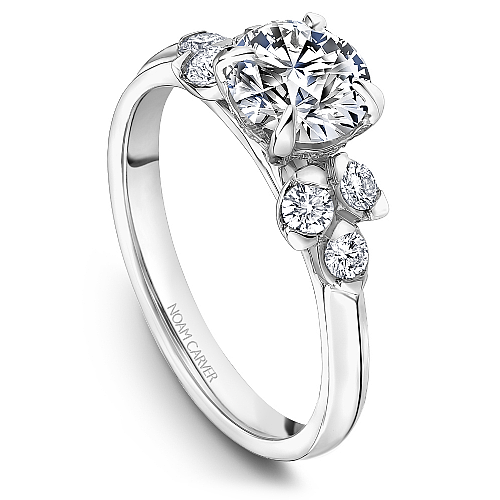 Noam Carver Engagement Ring B512-01 in 14K White Gold