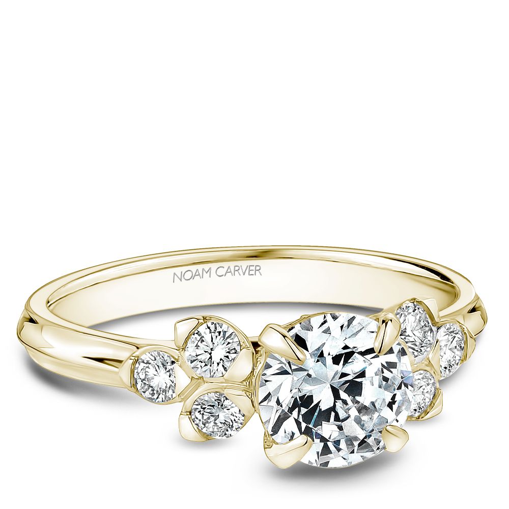 Noam Carver Engagement Ring B512-01 in 14K Yellow Gold