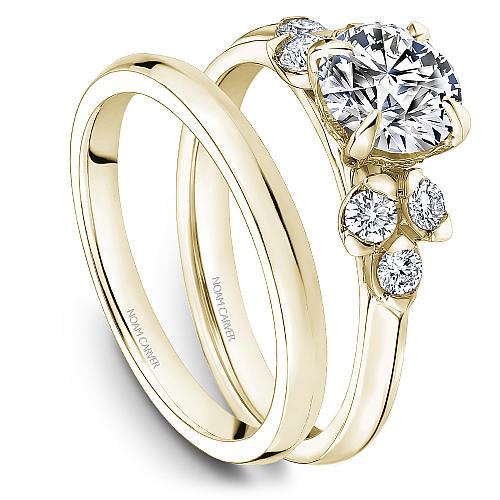 Noam Carver Engagement Ring B512-01 in 14K Yellow Gold
