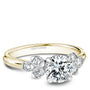 Noam Carver Engagement Ring B512-01 in 14K Yellow Shank with White Head