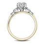Noam Carver Engagement Ring B512-01 in 14K Yellow Shank with White Head