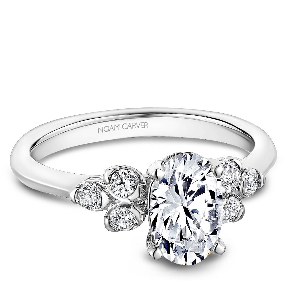 Noam Carver Engagement Ring B512-02 in 14K White Gold