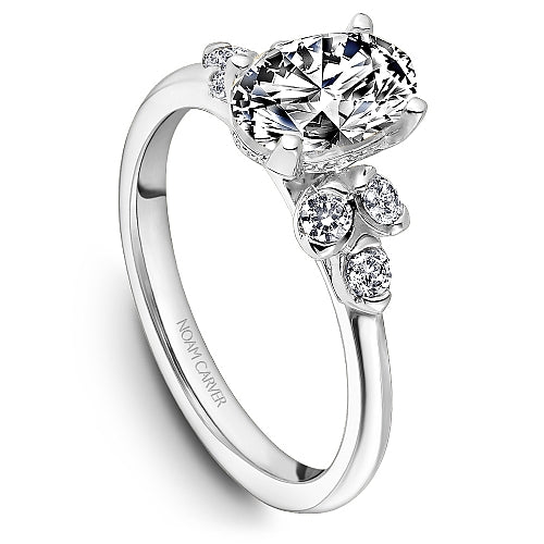 Noam Carver Engagement Ring B512-02 in 18K White Gold