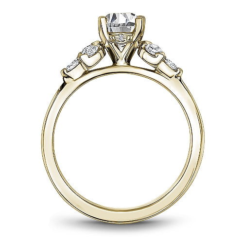 Noam Carver Engagement Ring B512-02 in 14K Yellow Gold