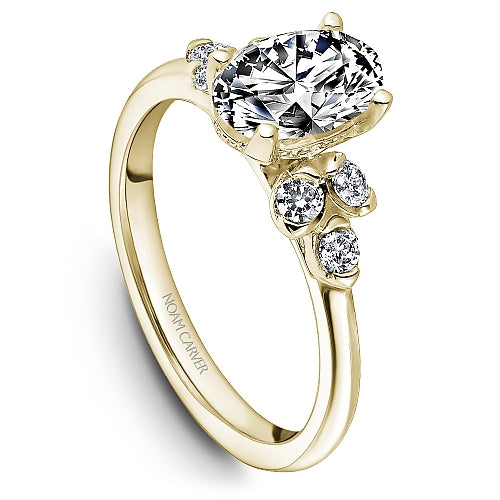 Noam Carver Engagement Ring B512-02 in 14K Yellow Gold