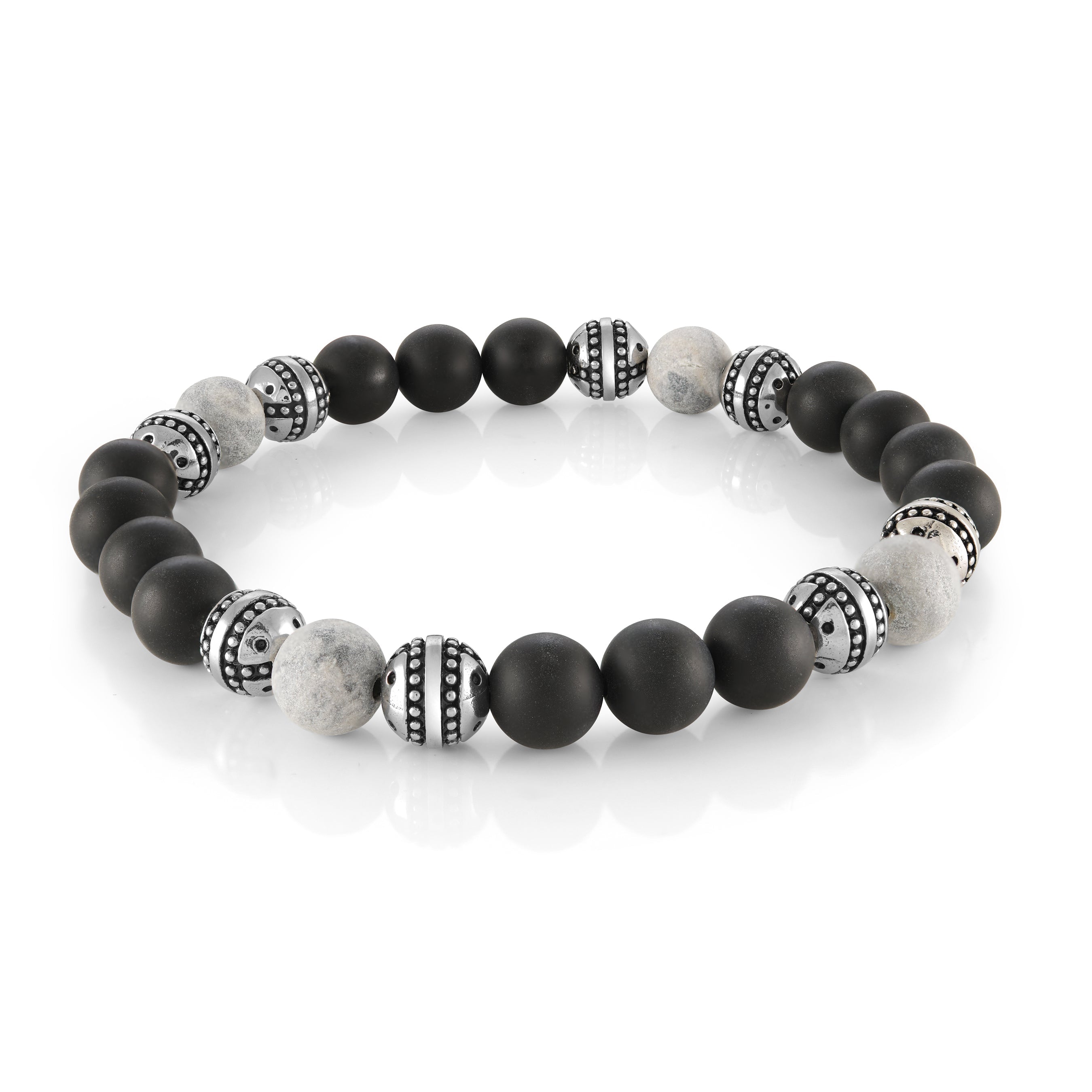 Stone Multi Beaded Bracelet 8mm