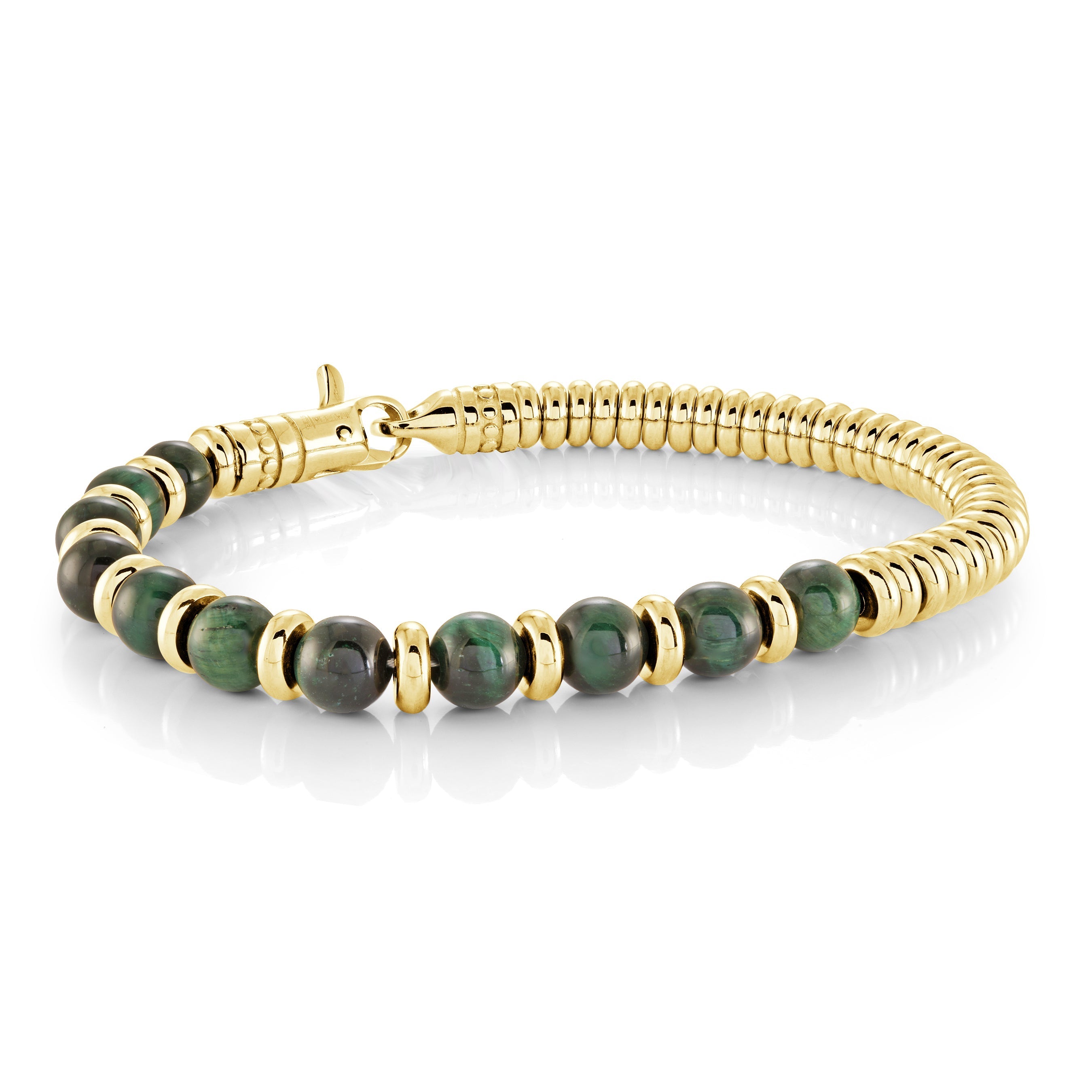 Hybrid Beaded & Steel Bracelet 6mm