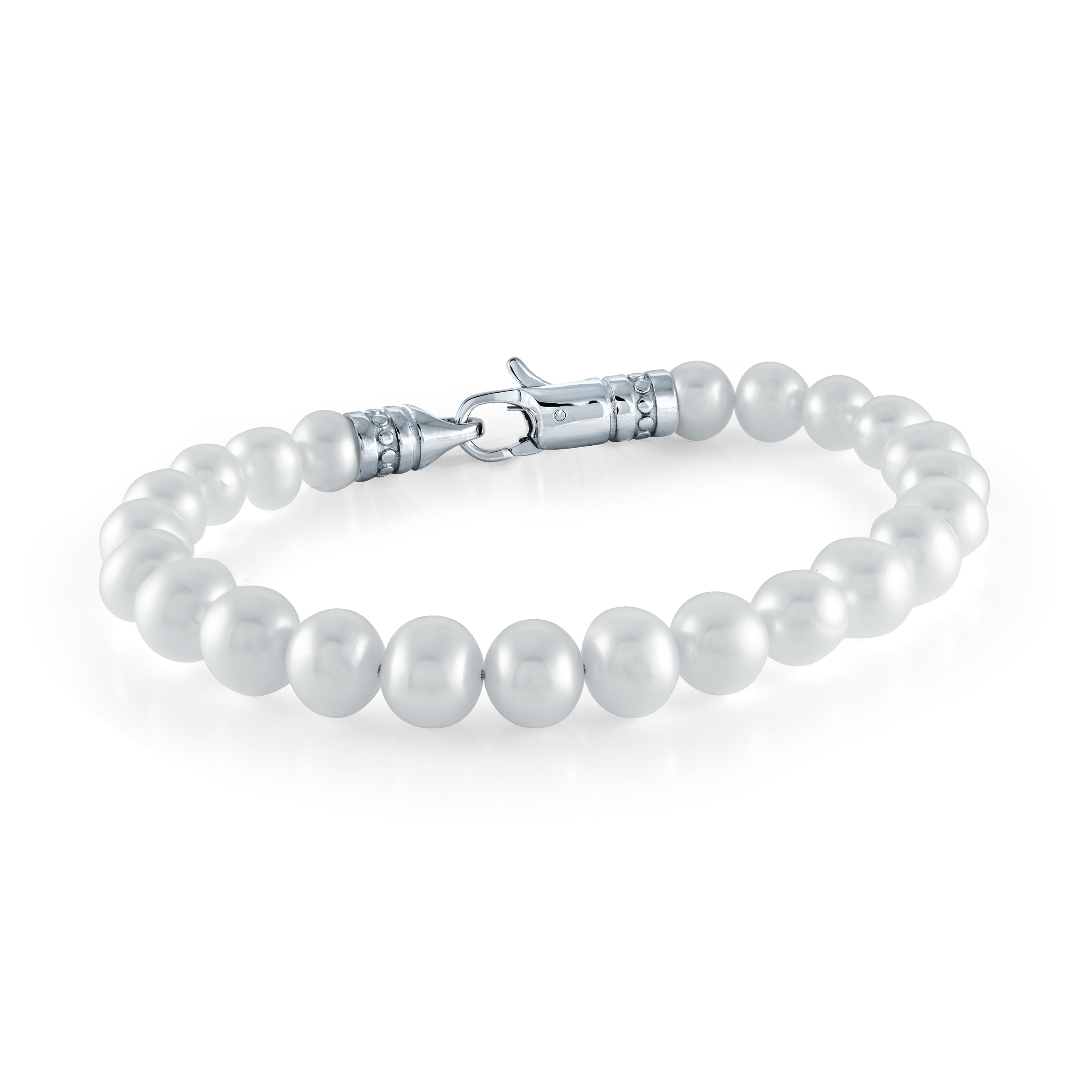 Stainless Steel 7mm Freshwater Pearls