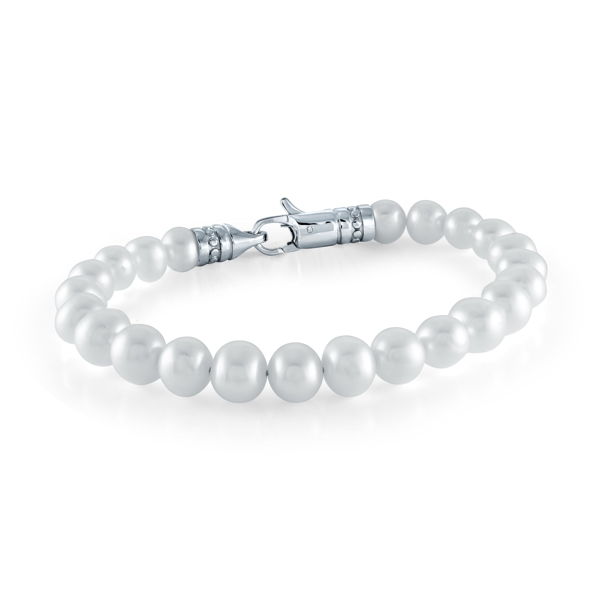 Stainless Steel 7mm Freshwater Pearls