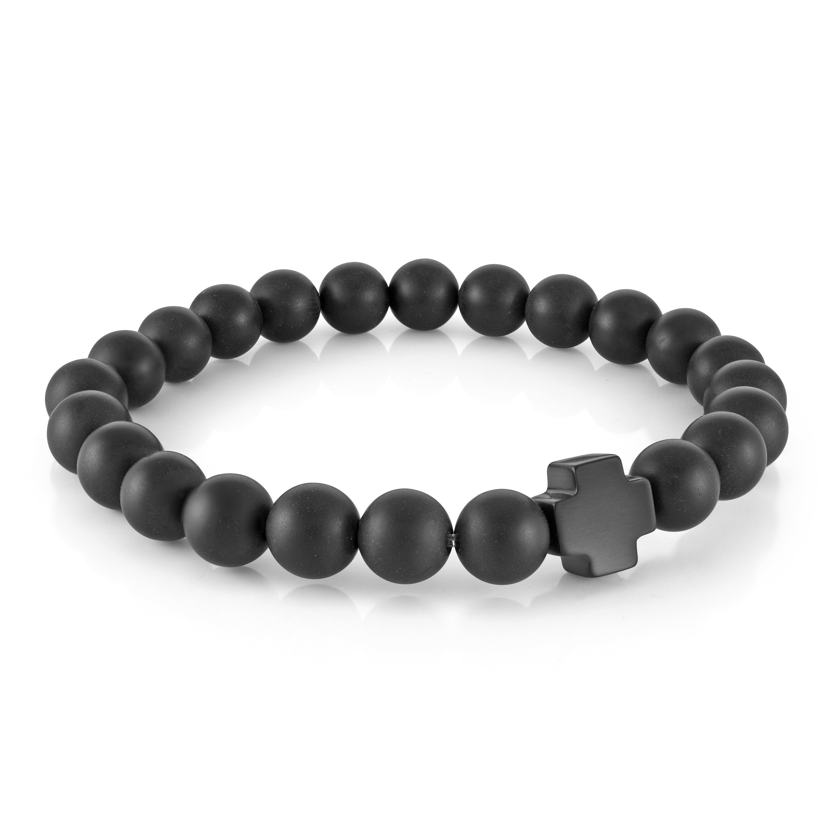 Cross Bead Bracelet 8mm