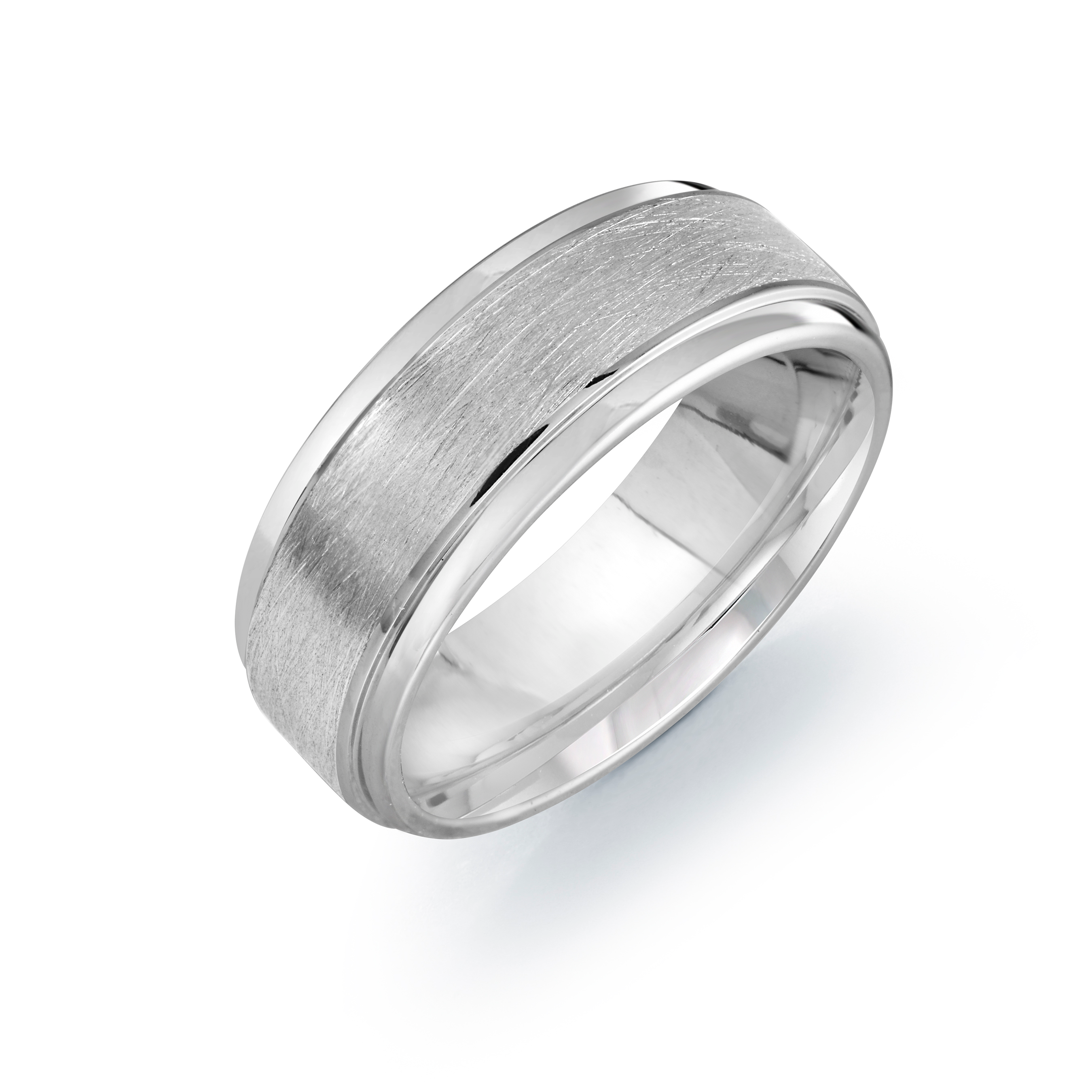 Brushed Tungsten Ring 8mm