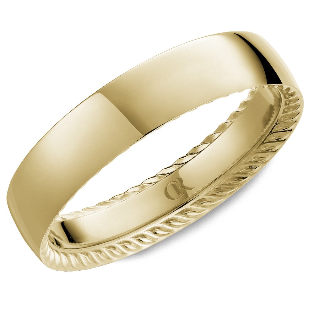 14K CR Collection Wedding Band