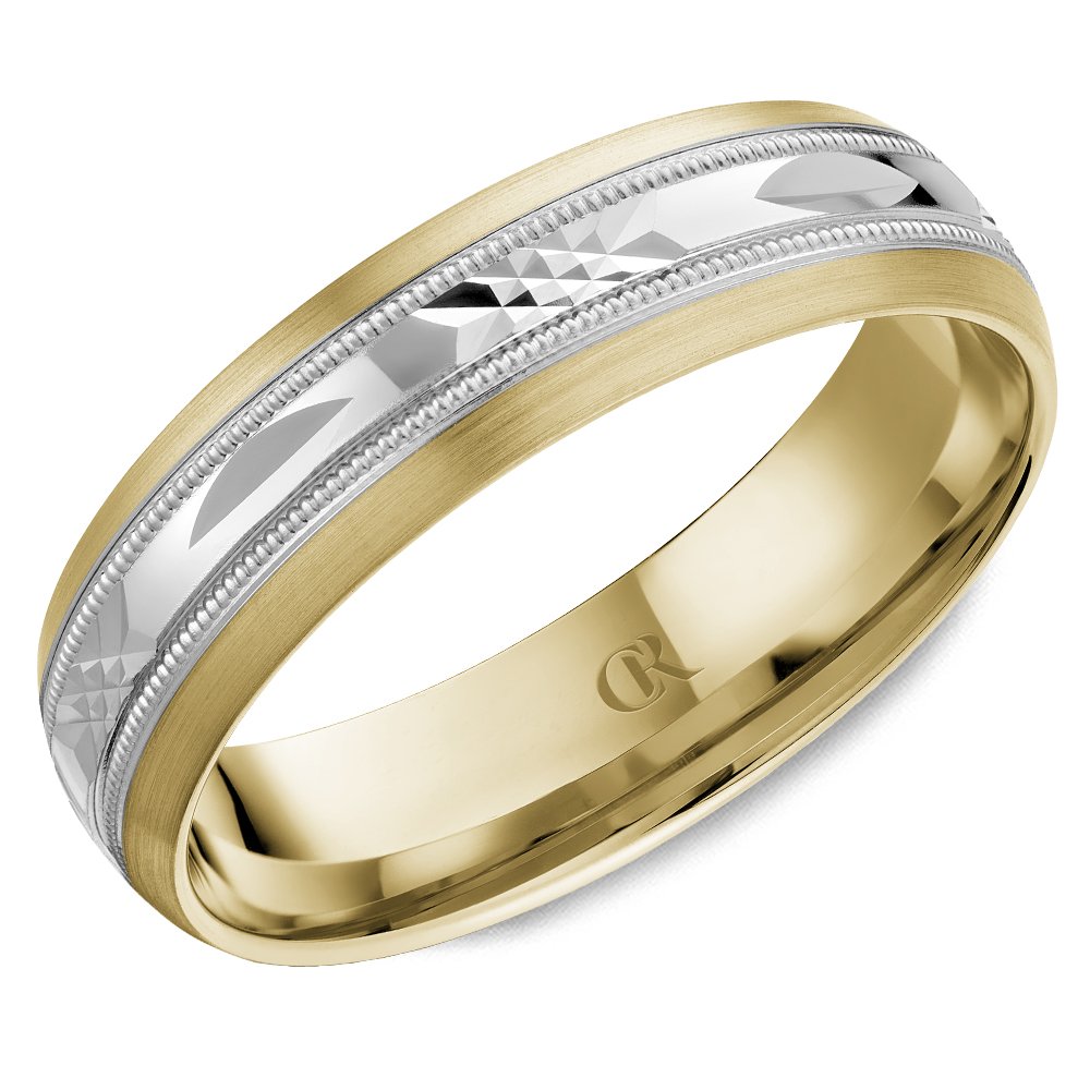 14K CR Collection Wedding Band