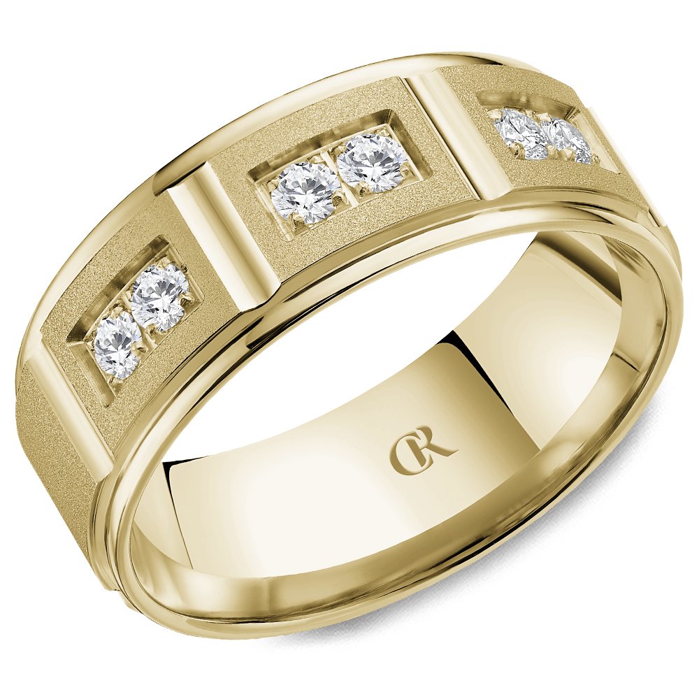 14K CR Collection Wedding Band
