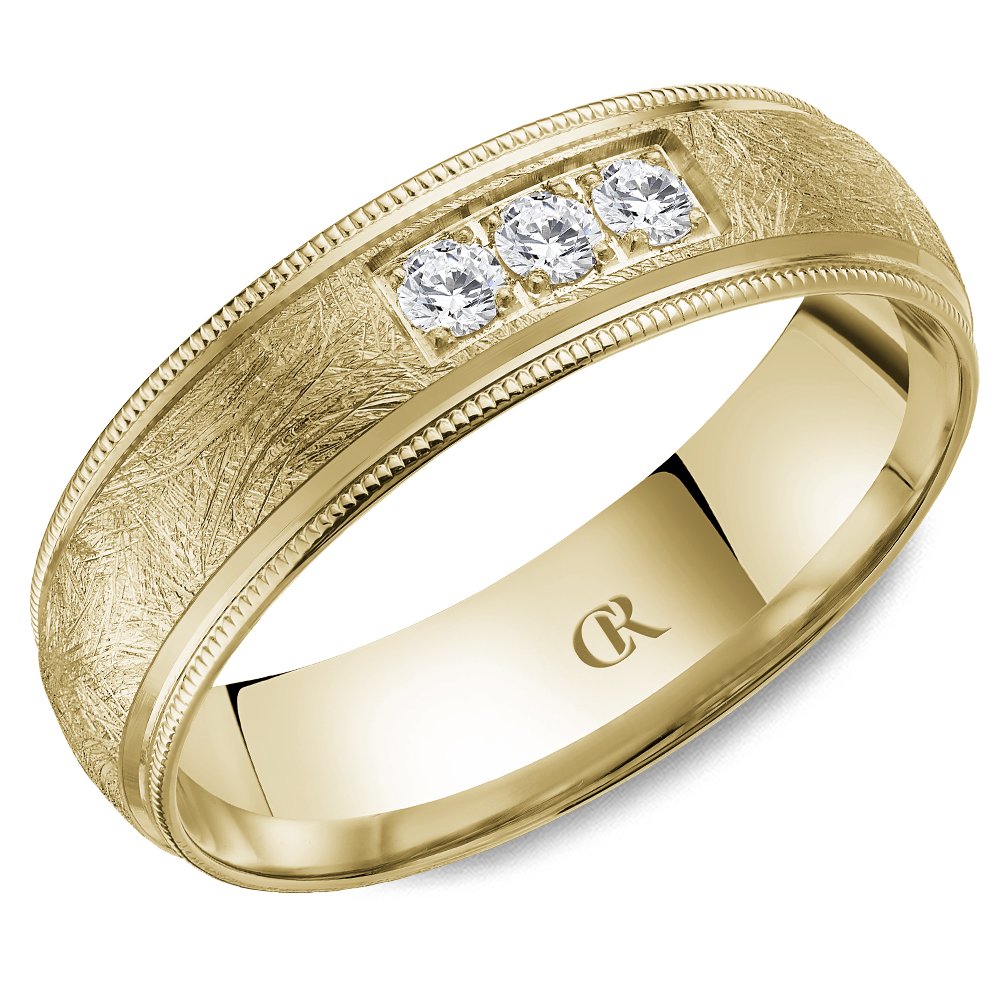 14K CR Collection Wedding Band