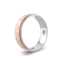 CR Collection Wedding Band CRSI-100 6.5mm Sandpaper in 10K Rose Gold
