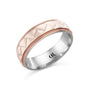 CR Collection Wedding Band CRSI-100 6.5mm Sandpaper in 18K Rose Gold