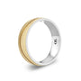 CR Collection Wedding Band CRSI-101 6mm Diamond Brush in 10K Yellow Gold