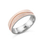 CR Collection Wedding Band CRSI-101 6mm Diamond Brush in 18K Rose Gold