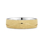 CR Collection Wedding Band CRSI-101 6mm Diamond Brush in 18K Yellow Gold