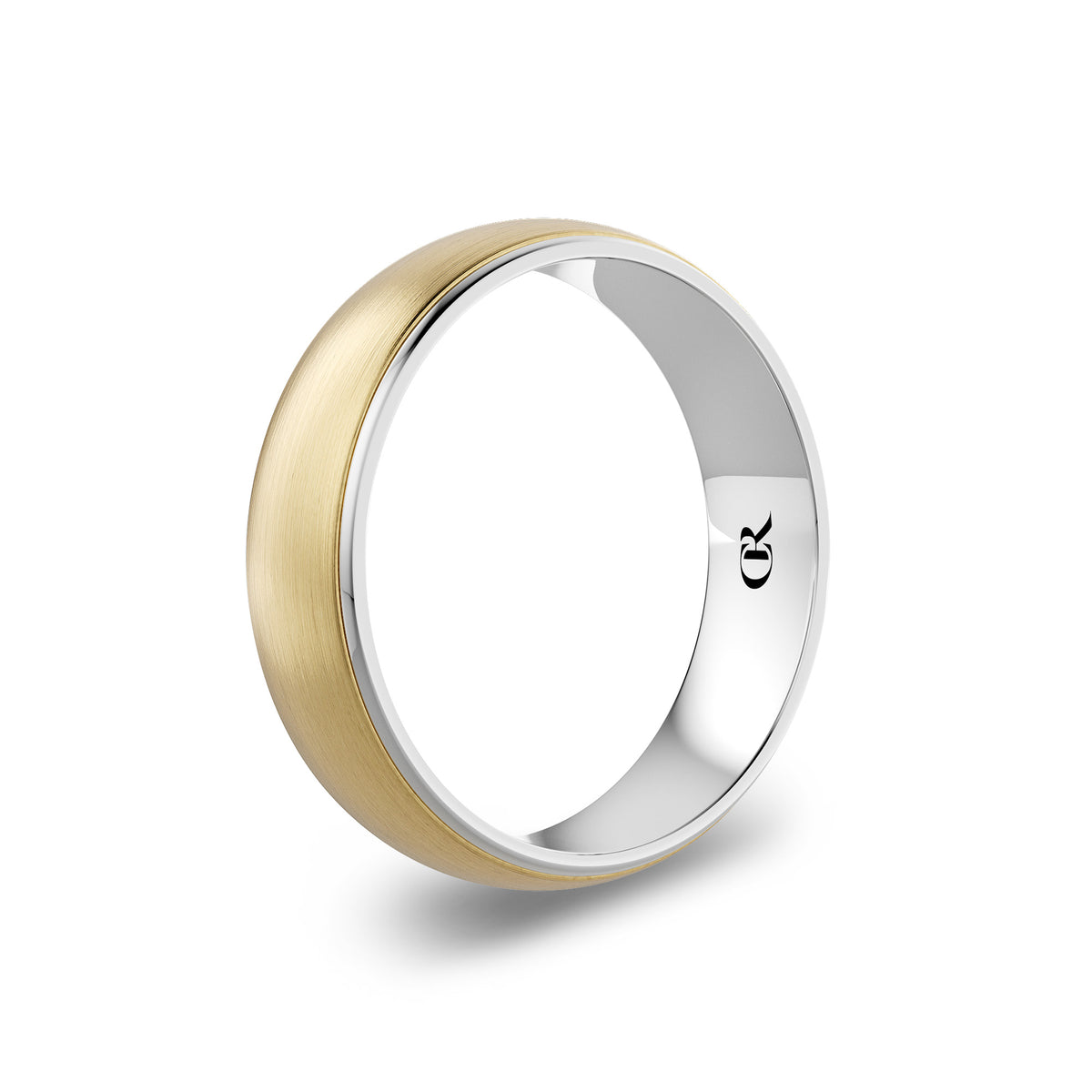 CR Collection Wedding Band CRSI-102 6mm Sandpaper in 18K Yellow Gold
