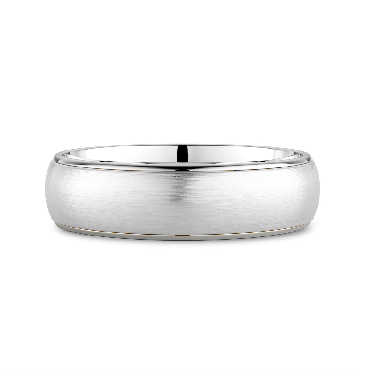 CR Collection Wedding Band CRSI-102 6mm Sandpaper in Platinum