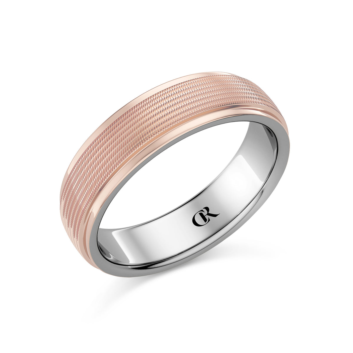 CR Collection Wedding Band CRSI-103 6mm High Polish in 18K Rose Gold