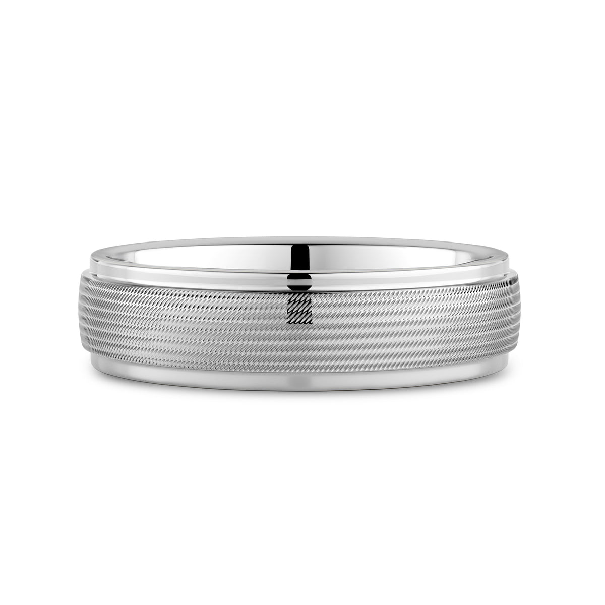 CR Collection Wedding Band CRSI-103 6mm High Polish in Platinum