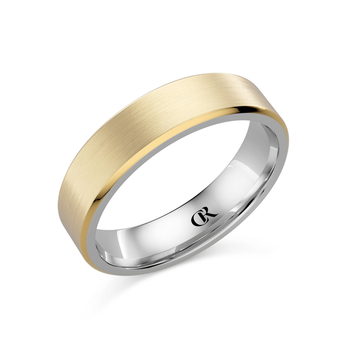 CR Collection Wedding Band CRSI-104 6mm Sandpaper in 18K Yellow Gold