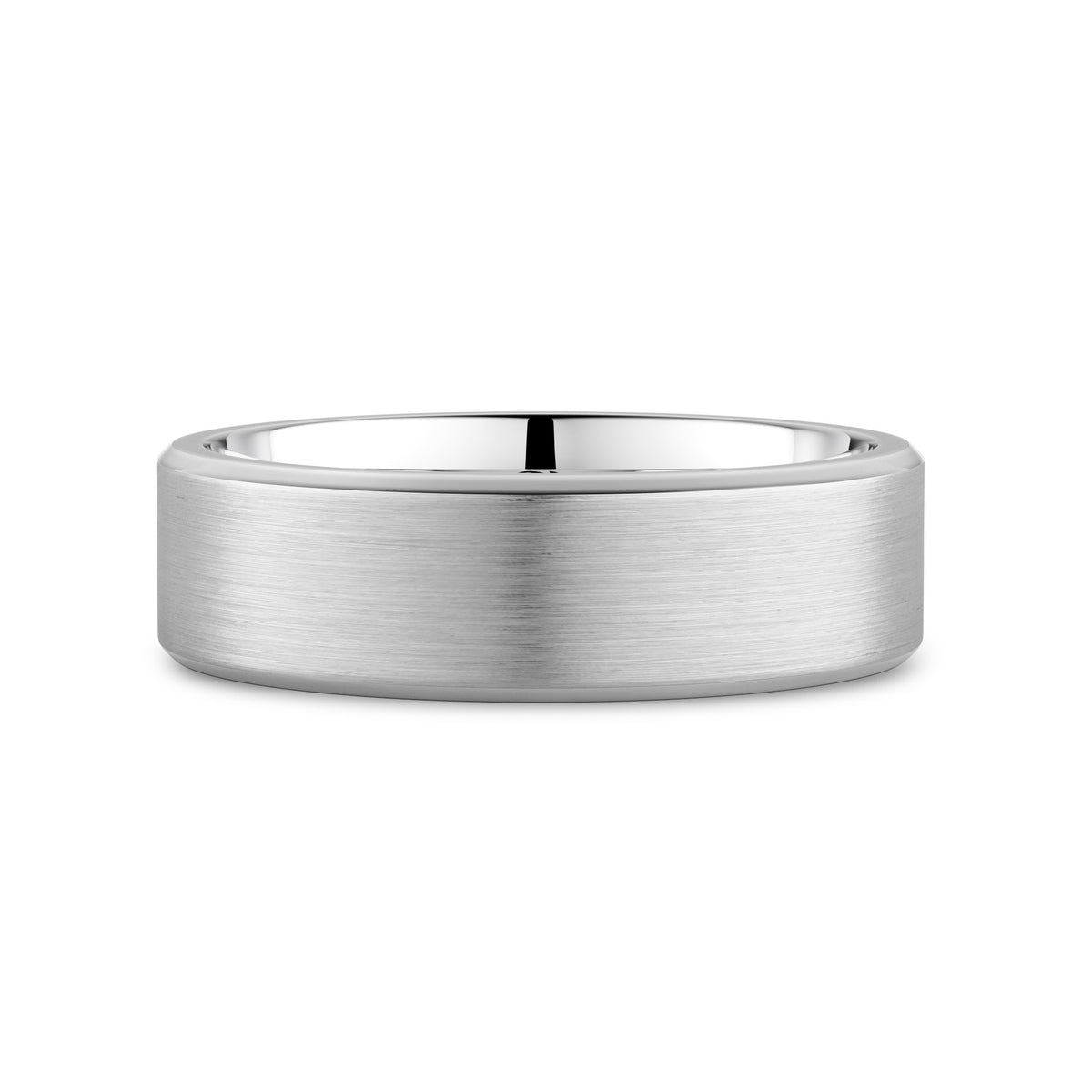 CR Collection Wedding Band CRSI-104 7mm Sandpaper in 10K White Gold