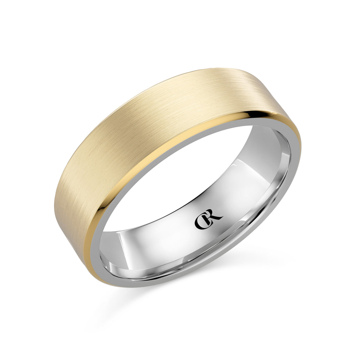 CR Collection Wedding Band CRSI-104 7mm Sandpaper in 10K Yellow Gold
