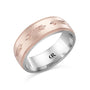 CR Collection Wedding Band CRSI-105 7.5mm Sandpaper in 10K Rose Gold