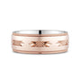 CR Collection Wedding Band CRSI-105 7.5mm Sandpaper in 10K Rose Gold