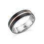 CR Collection Wedding Band CRSI-107 6.5mm Sandpaper in 10K Rose Gold