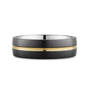 CR Collection Wedding Band CRSI-107 6.5mm Sandpaper in 10K Yellow Gold