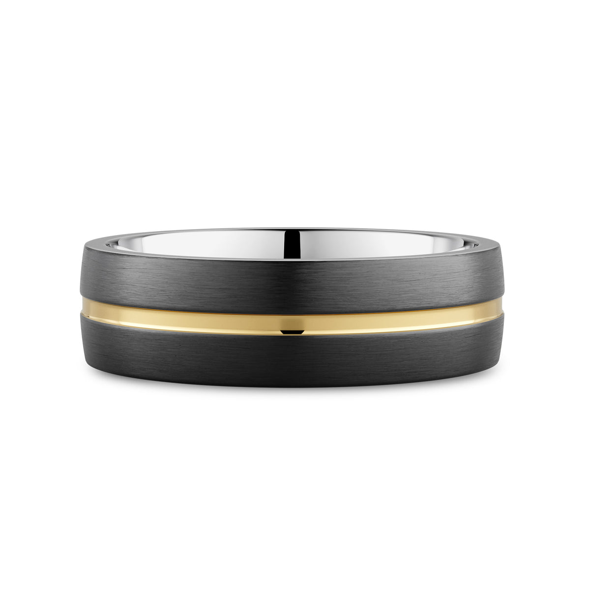 CR Collection Wedding Band CRSI-107 6.5mm Sandpaper in 10K Yellow Gold