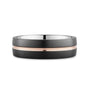 CR Collection Wedding Band CRSI-107 6.5mm Sandpaper in 14K Rose Gold