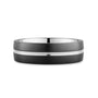 CR Collection Wedding Band CRSI-107 6.5mm Sandpaper in 14K White Gold