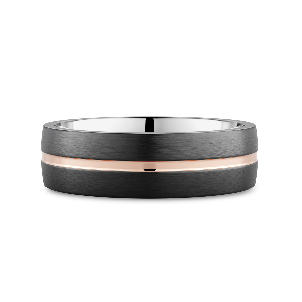 CR Collection Wedding Band CRSI-107 6.5mm Sandpaper in 18K Rose Gold