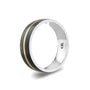 CR Collection Wedding Band CRSI-107 6.5mm Sandpaper in 18K Yellow Gold