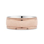CR Collection Wedding Band CRSI-108 8mm Diamond Brush in 10K Rose Gold