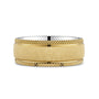 CR Collection Wedding Band CRSI-108 8mm Diamond Brush in 10K Yellow Gold