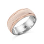 CR Collection Wedding Band CRSI-108 8mm Diamond Brush in 14K Rose Gold