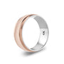 CR Collection Wedding Band CRSI-108 8mm Diamond Brush in 18K Rose Gold
